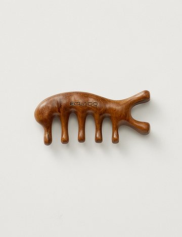Golden Sandalwood Gua Sha (Comb-Shaped)