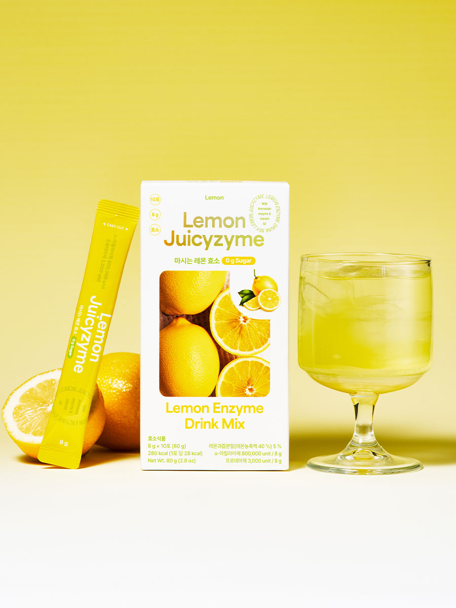 Lemon Juicyzyme — Lemon Enzyme Drink 5-in-1 | 1 Box (10 Sticks × 8g)