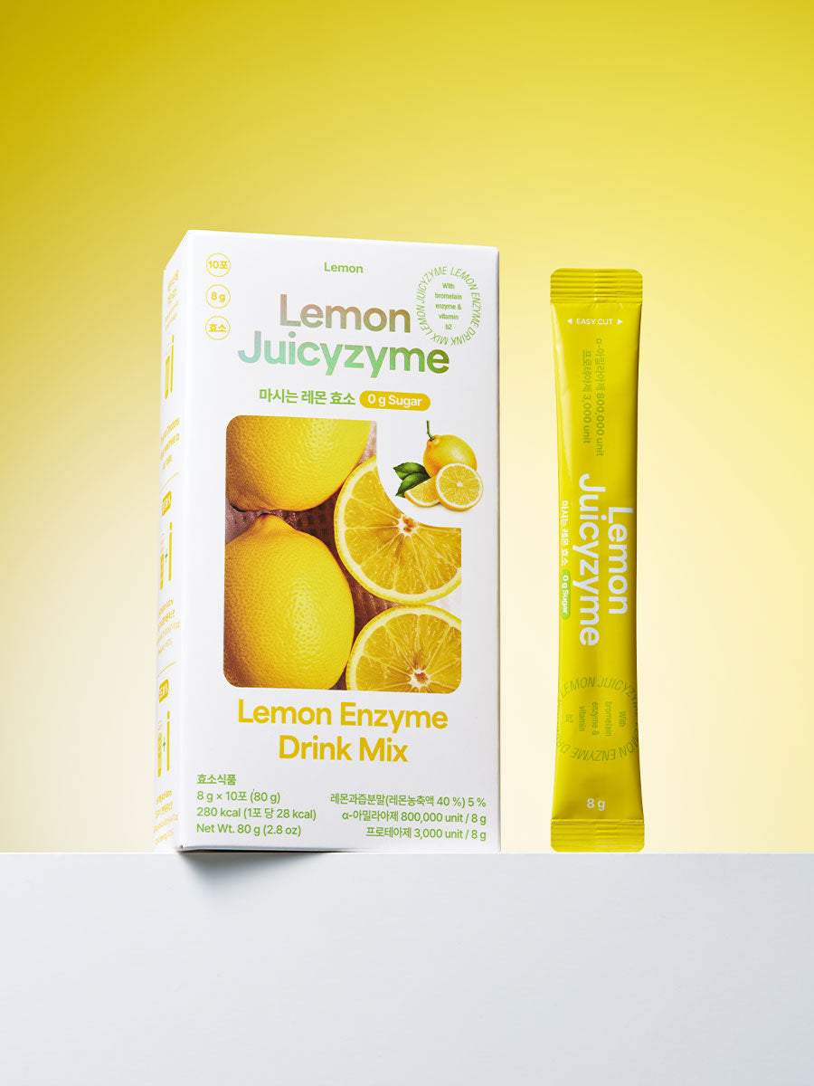 Lemon Juicyzyme — Lemon Enzyme Drink 5-in-1 | 1 Box (10 Sticks × 8g)