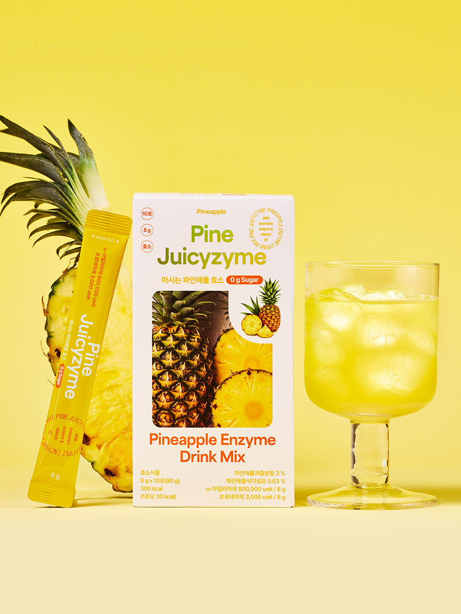 Pine Juicyzyme — Pineapple Enzyme Drink 5-in-1 | 1 Box (10 Sticks × 8g)